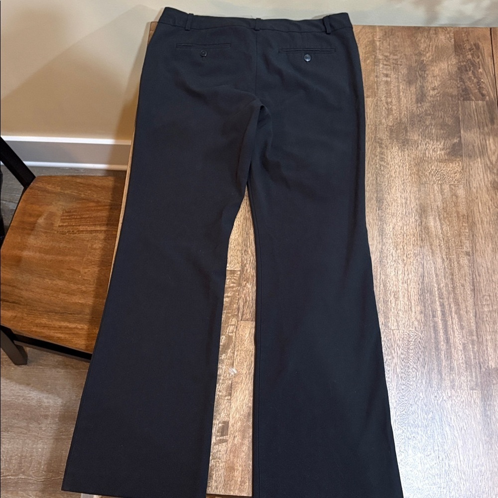 Norma Kamali size 10 Women's Black Straight Leg Pants Trousers - Picture 10 of 11